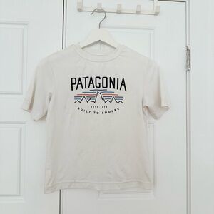 Patagonia White Short Sleeve Tee Classic Crew Neck